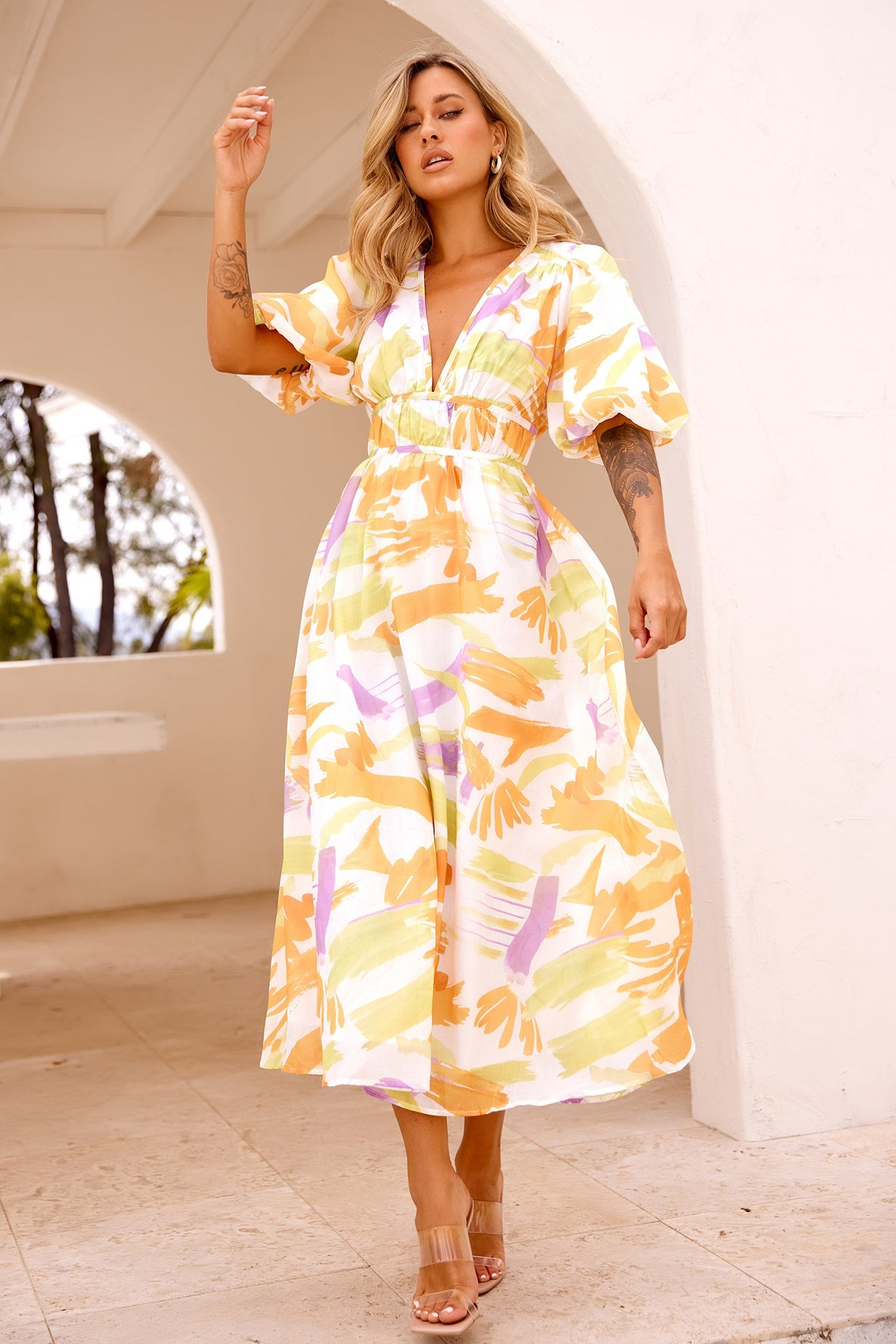 Forget Me Not Maxi Dress - Yellow Multi | Sage and Paige AUS.