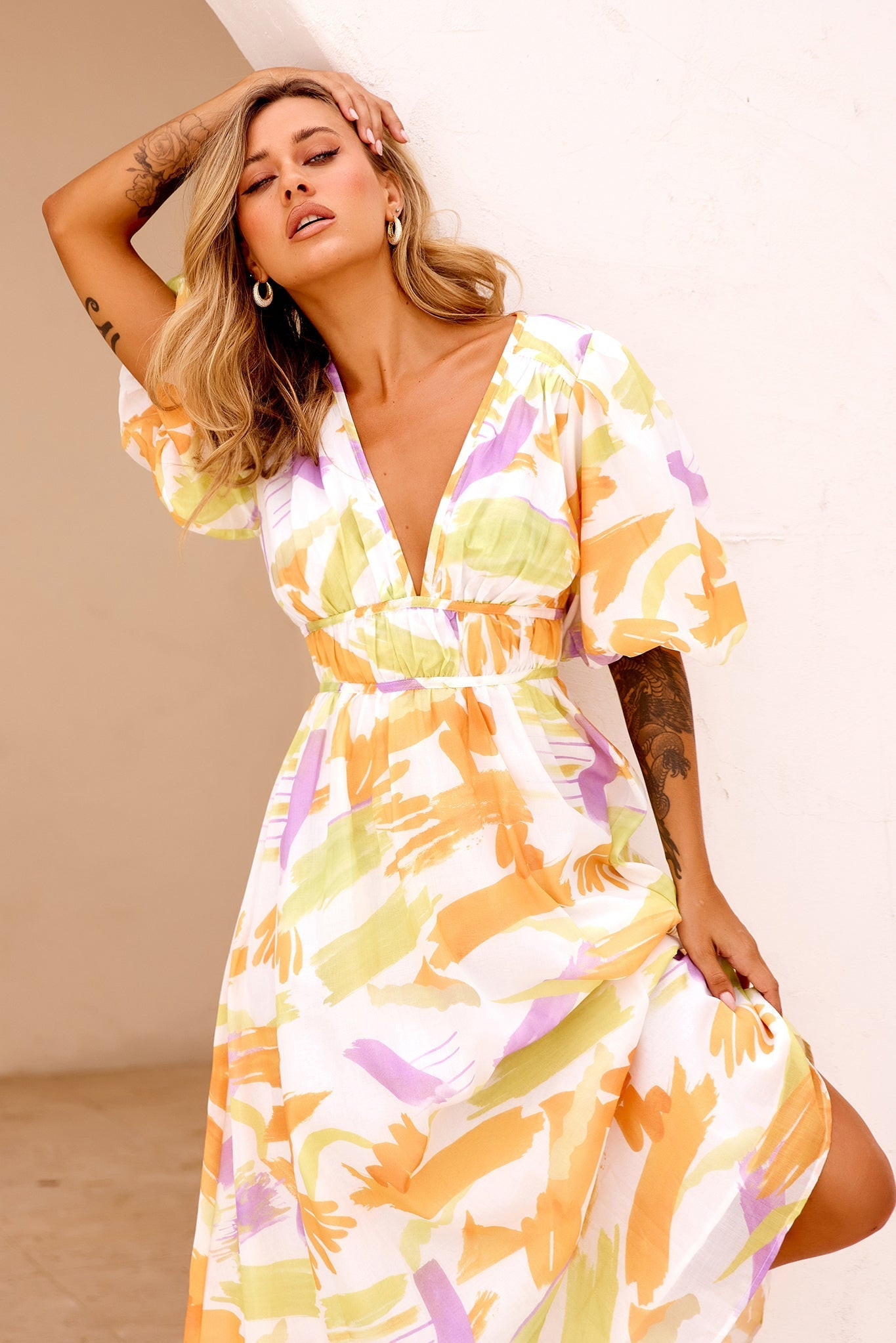 Forget Me Not Maxi Dress - Yellow Multi | Sage and Paige AUS.