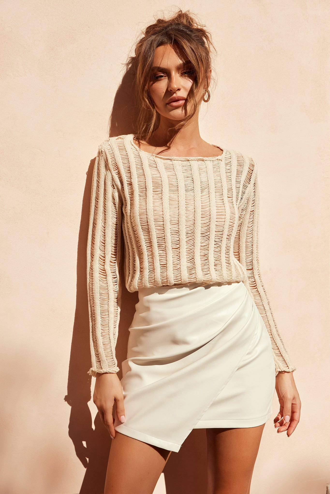 Dusk Streets Skirt - Cream | Sage and Paige AUS.
