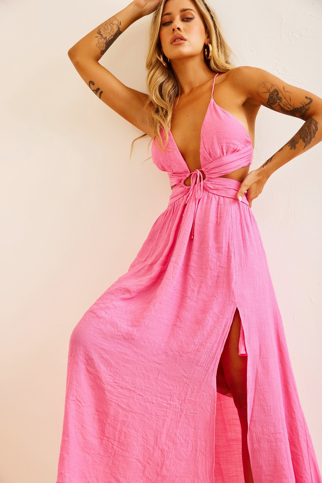 Dolly Maxi Dress - Pink | Sage and Paige AUS.