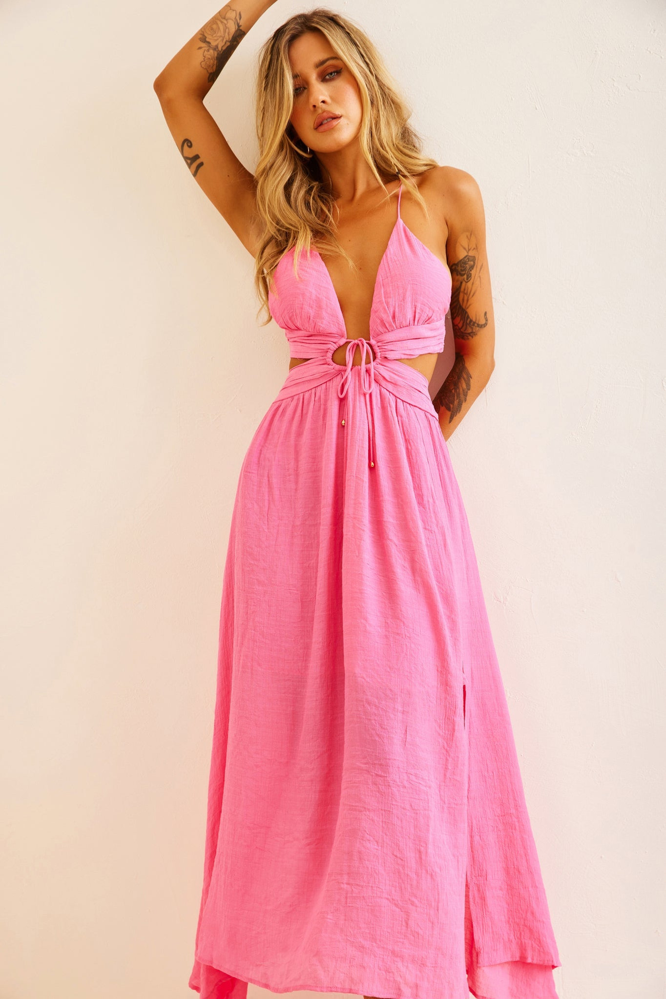 Dolly Maxi Dress - Pink | Sage and Paige AUS.