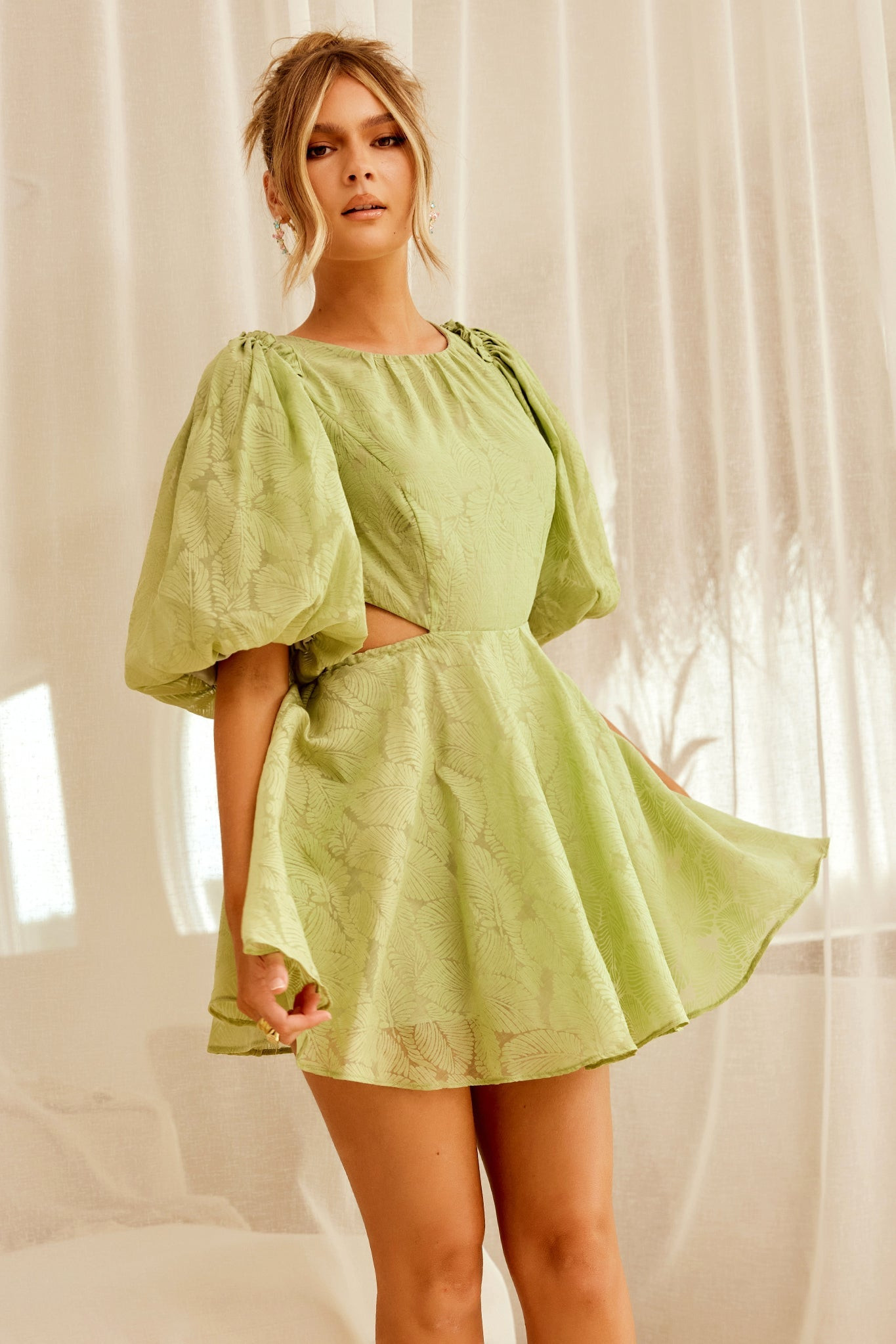 Fortunate Mini Dress - Green | Sage and Paige AUS.