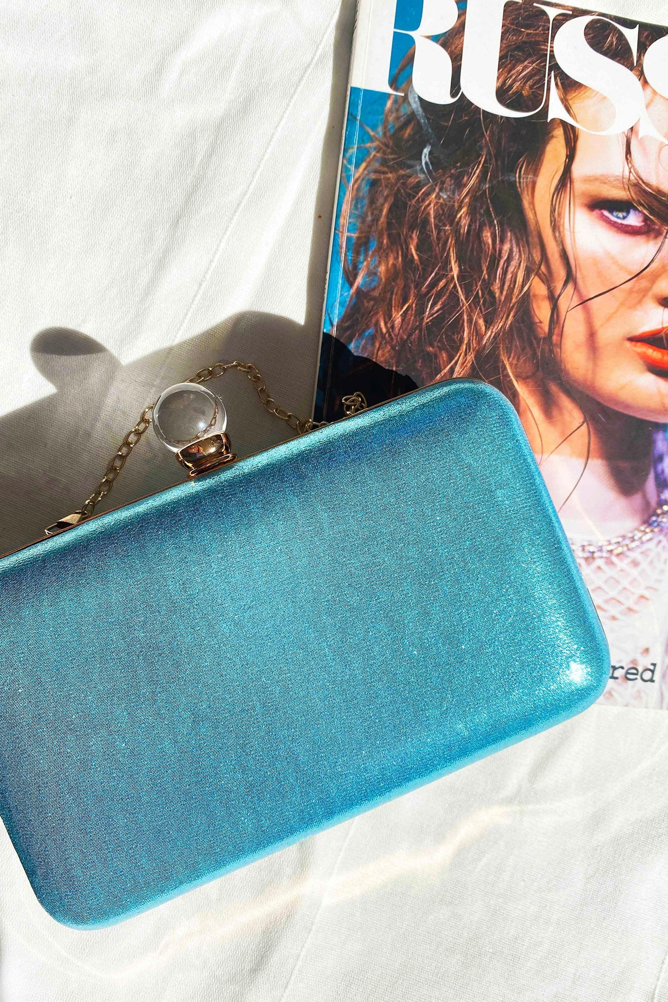 High Standard Clutch Bag - Aqua | Sage and Paige AUS.