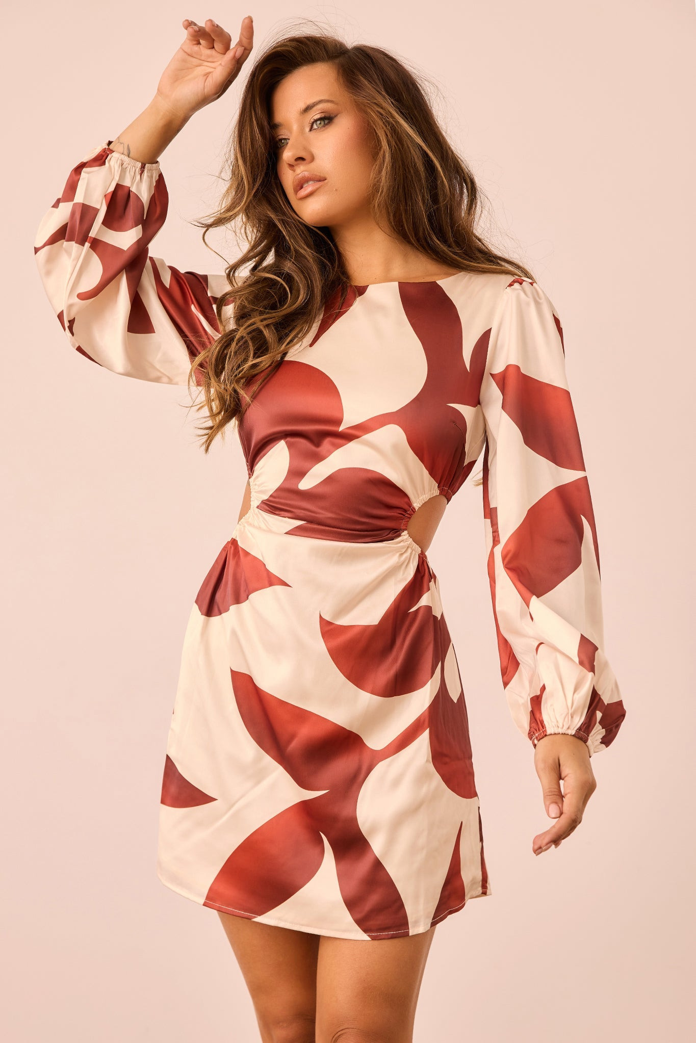 Byzance Mini Dress - Wine