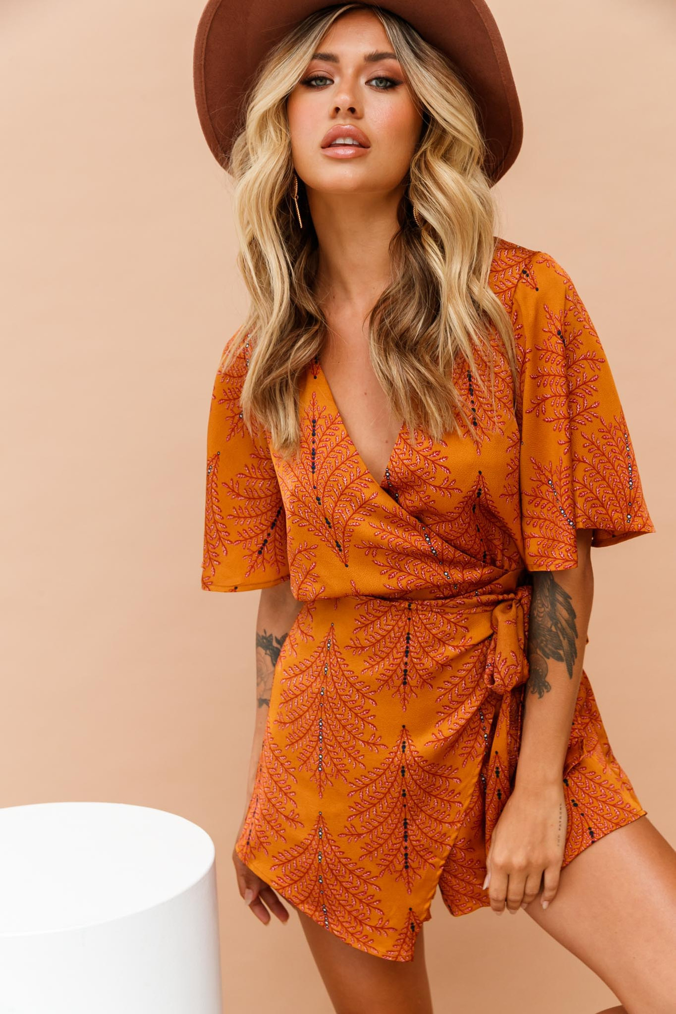 Vixen Playsuit - Mustard | Sage and Paige AUS.