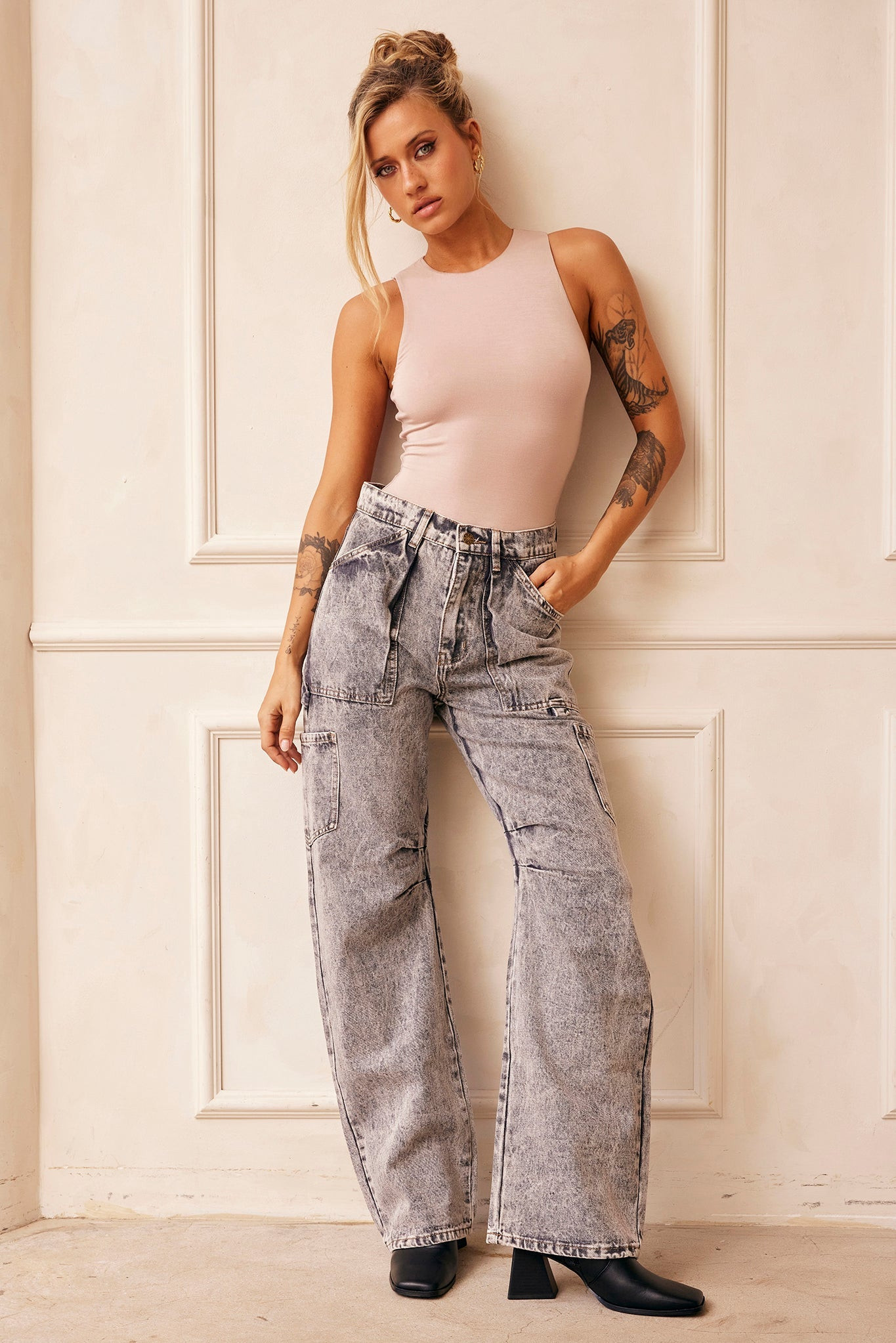 Understated Jeans - Charcoal | Sage and Paige AUS.