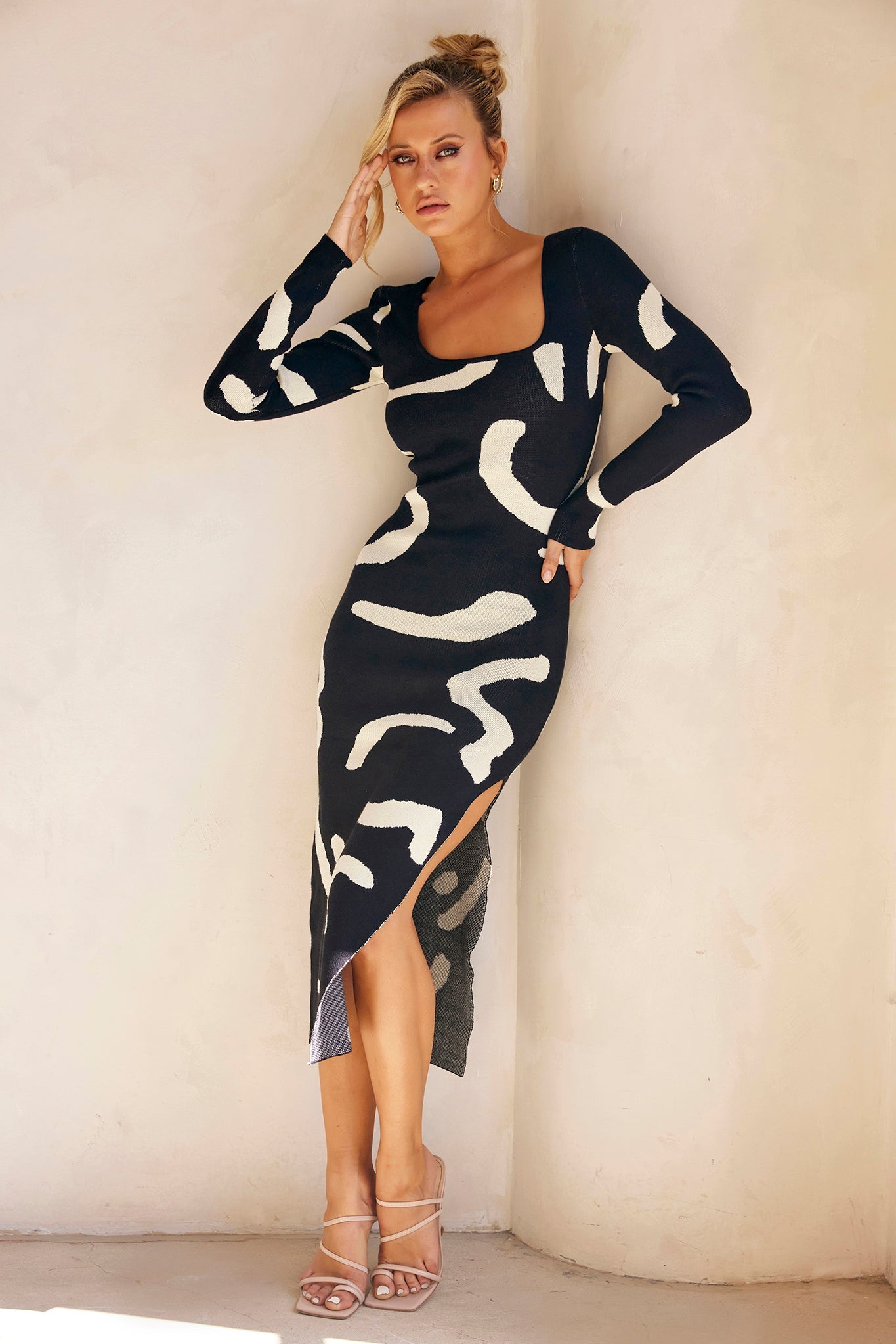 Wish I Had You Midi Dress - Black | Sage and Paige AUS.