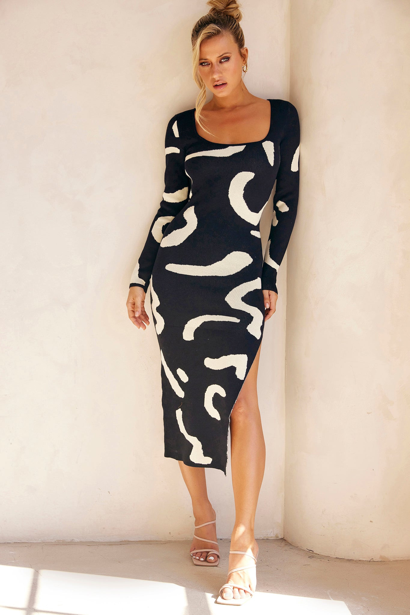 Wish I Had You Midi Dress - Black | Sage and Paige AUS.