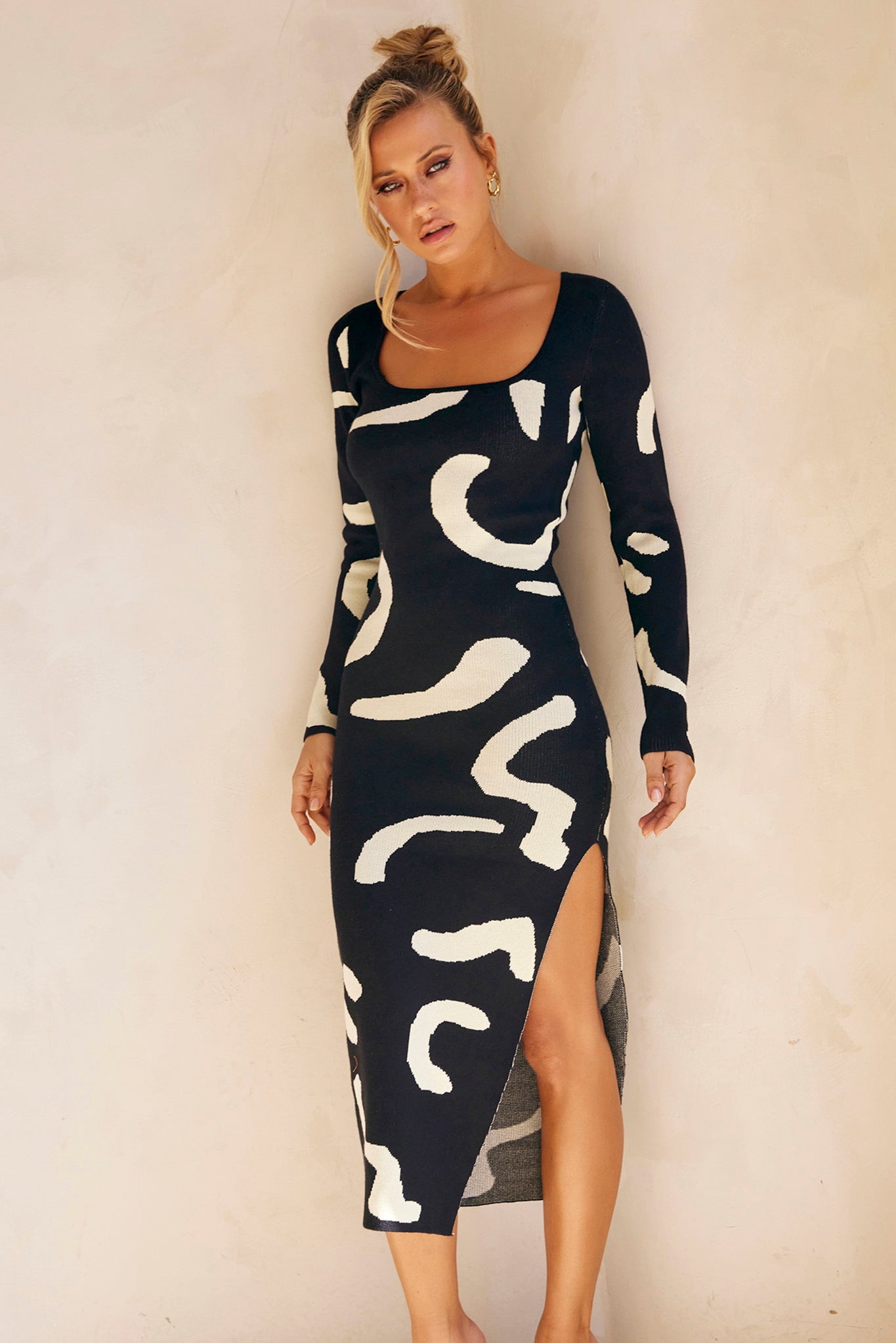 Wish I Had You Midi Dress - Black | Sage and Paige AUS.