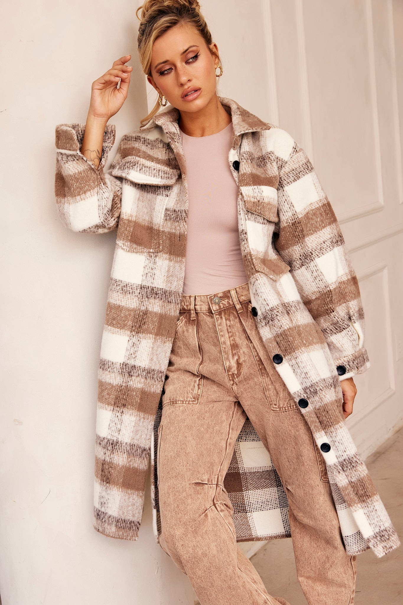 Mollison Coat - Beige | Sage and Paige AUS.