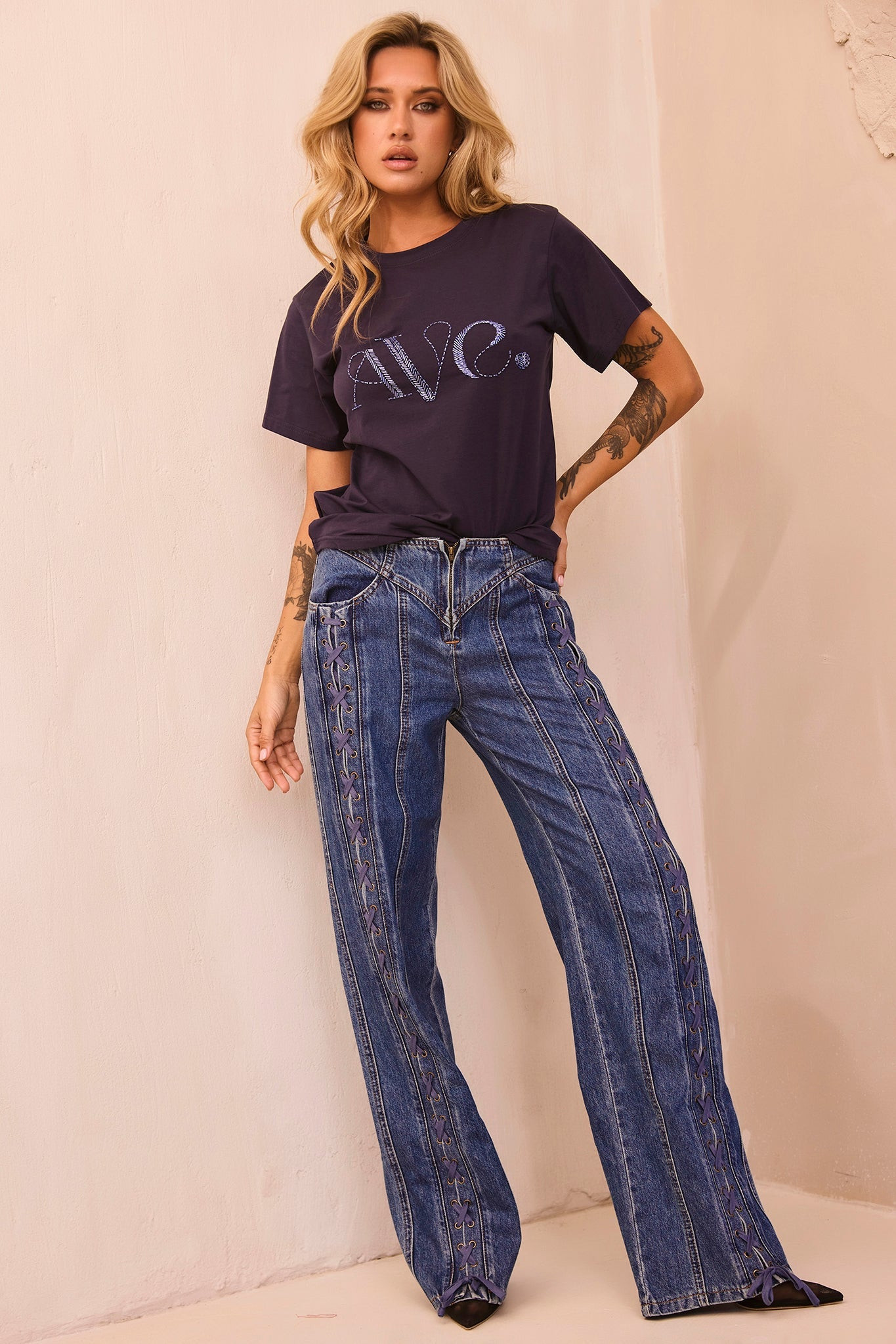 Sylvie Jeans - Denim Blue | Sage and Paige AUS.