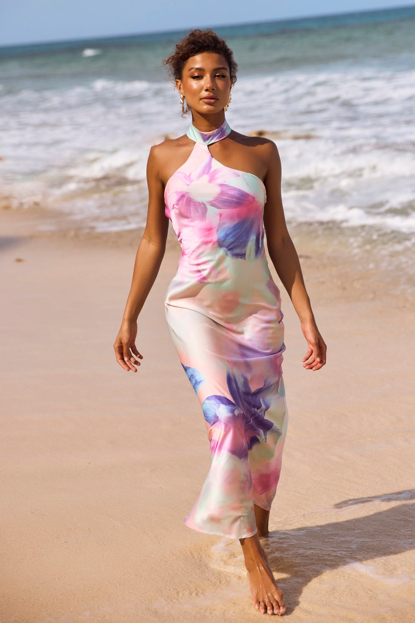 On The Dance Floor Maxi Dress - Purple Multi | Sage and Paige AUS.