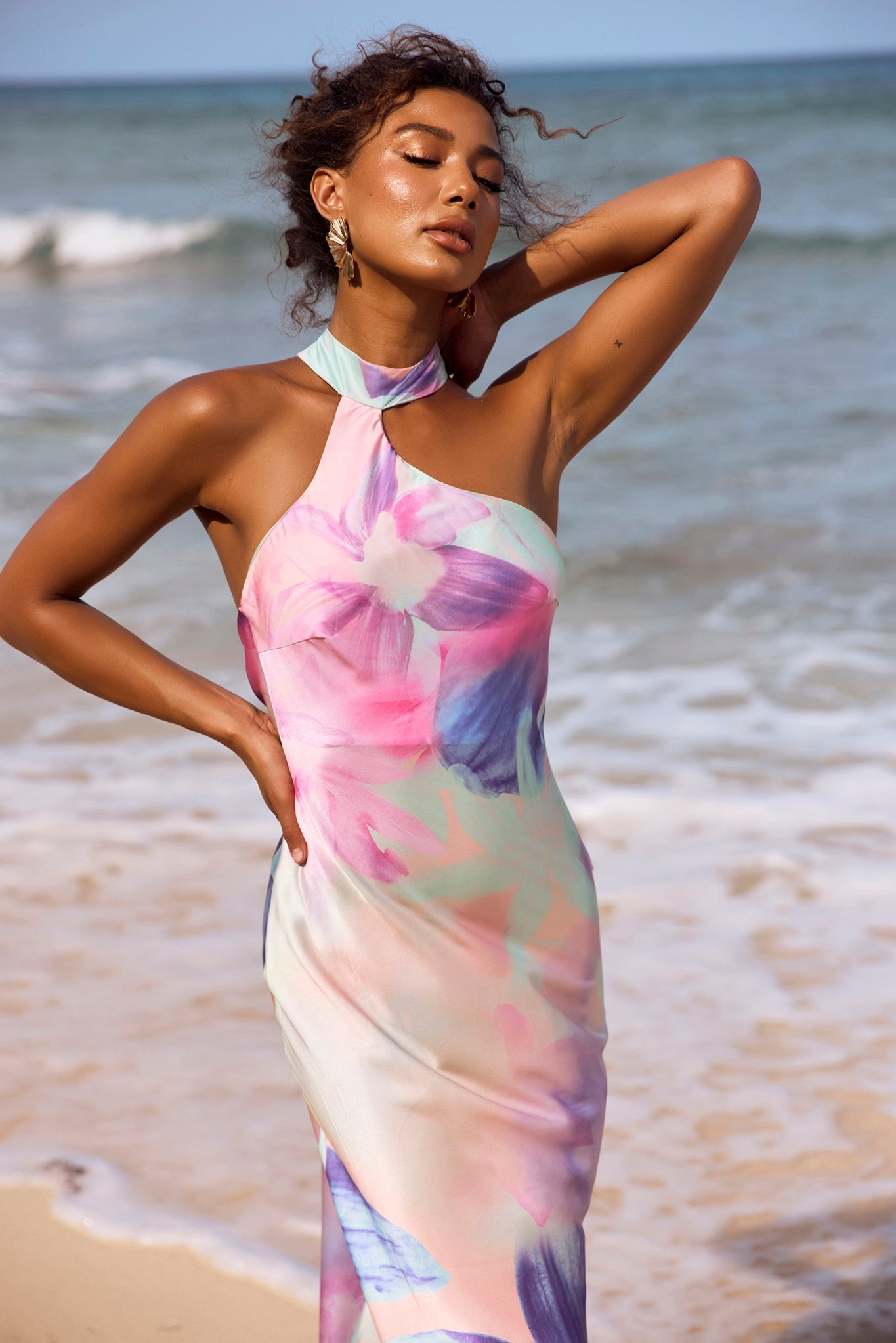 On The Dance Floor Maxi Dress - Purple Multi | Sage and Paige AUS.