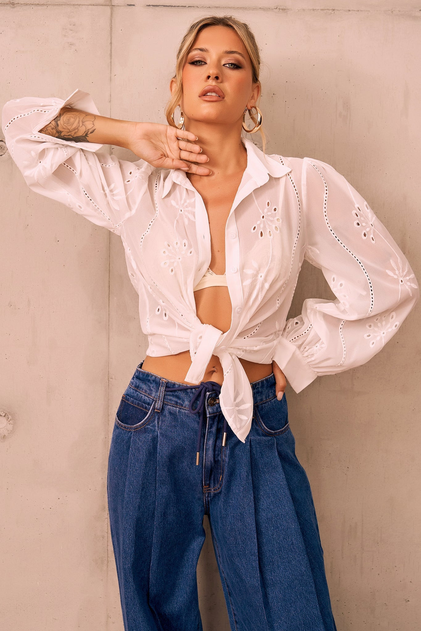Sun Sister Blouse - White | Sage and Paige AUS.