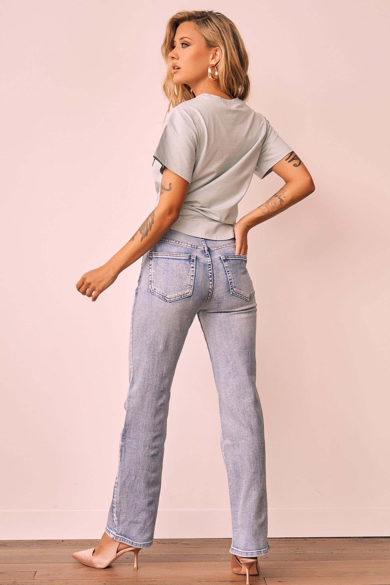 The Only Carrie Jeans - Washed Blue | Sage and Paige AUS.