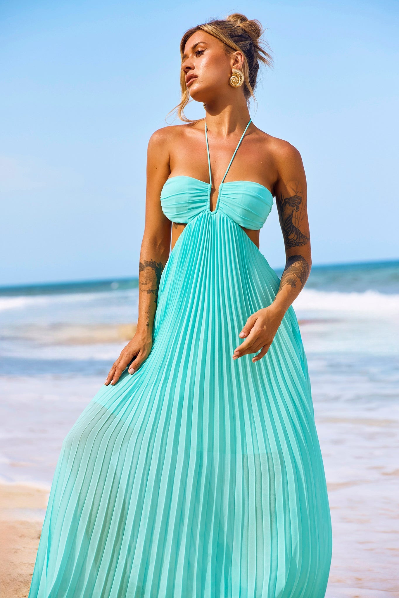 Martini Maxi Dress - Sea Green | Sage and Paige AUS.