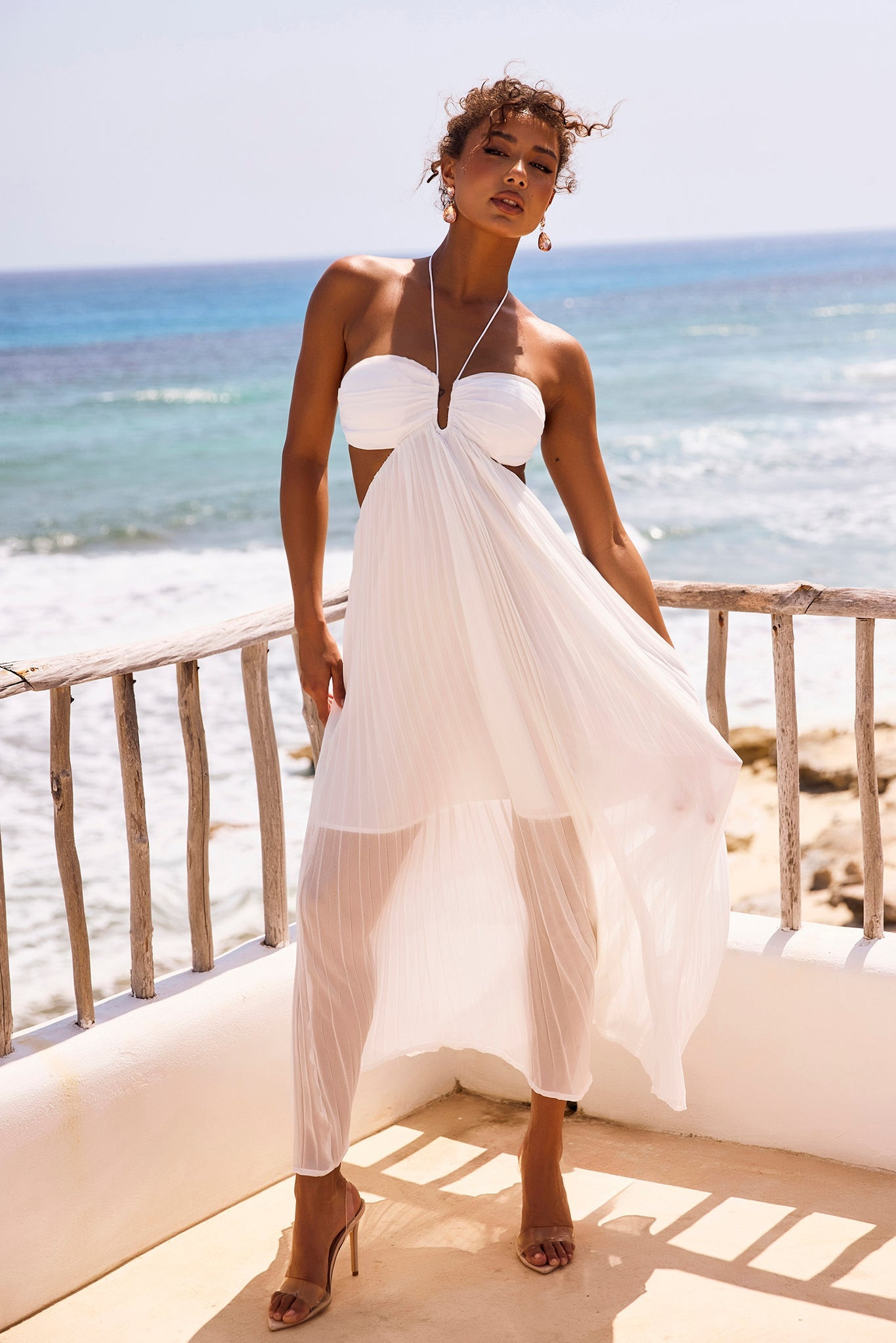 Martini Maxi Dress - White | Sage and Paige AUS.
