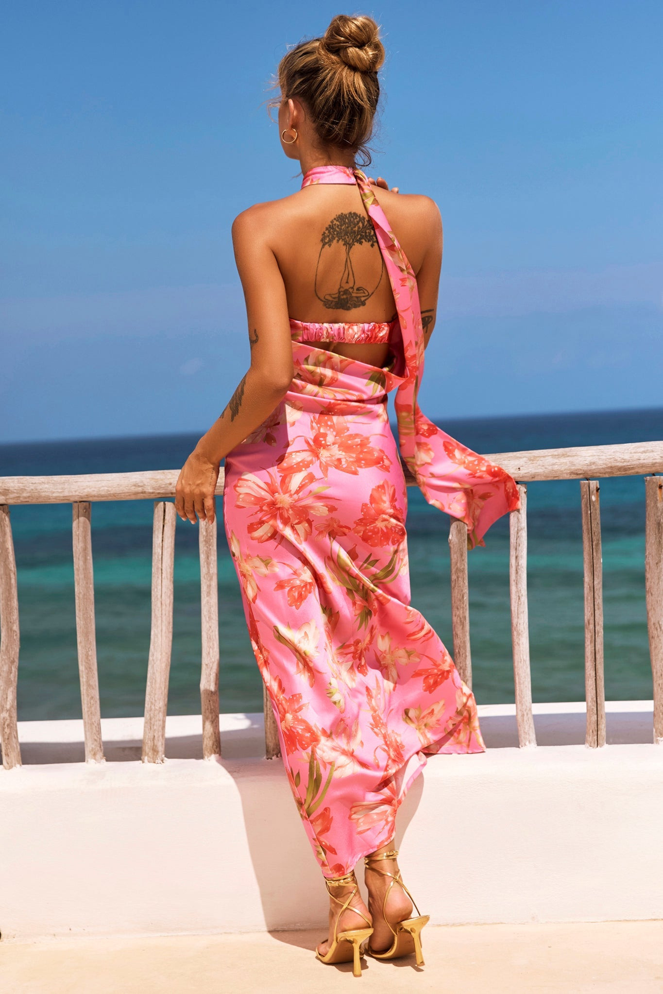 Dream On Georgia Maxi Dress - Pink | Sage and Paige AUS.