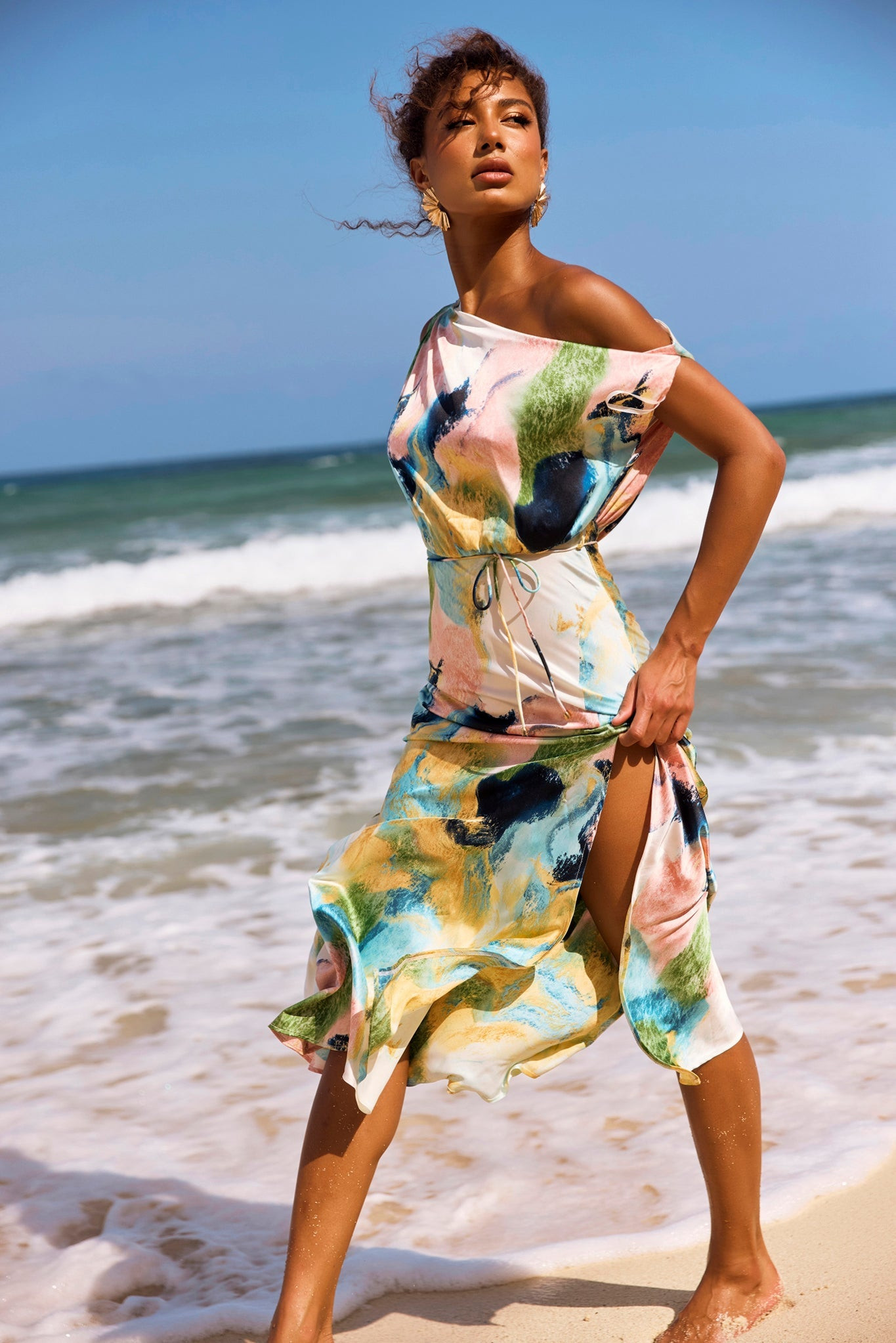 Love Notes Midi Dress - Multi | Sage and Paige AUS.