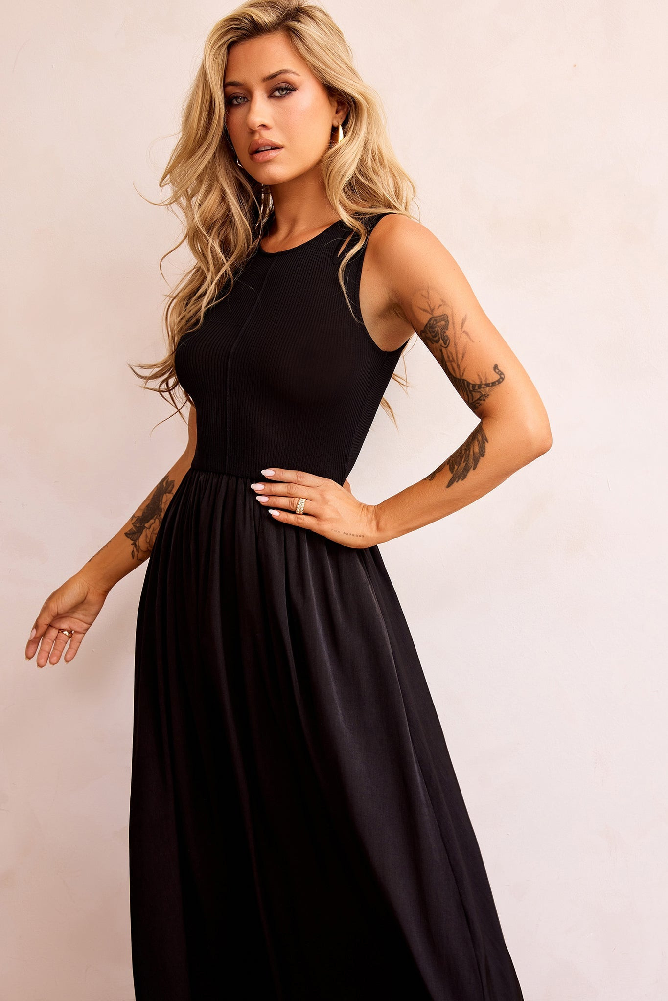 Just Looking Maxi Dress - Black | Sage and Paige AUS.