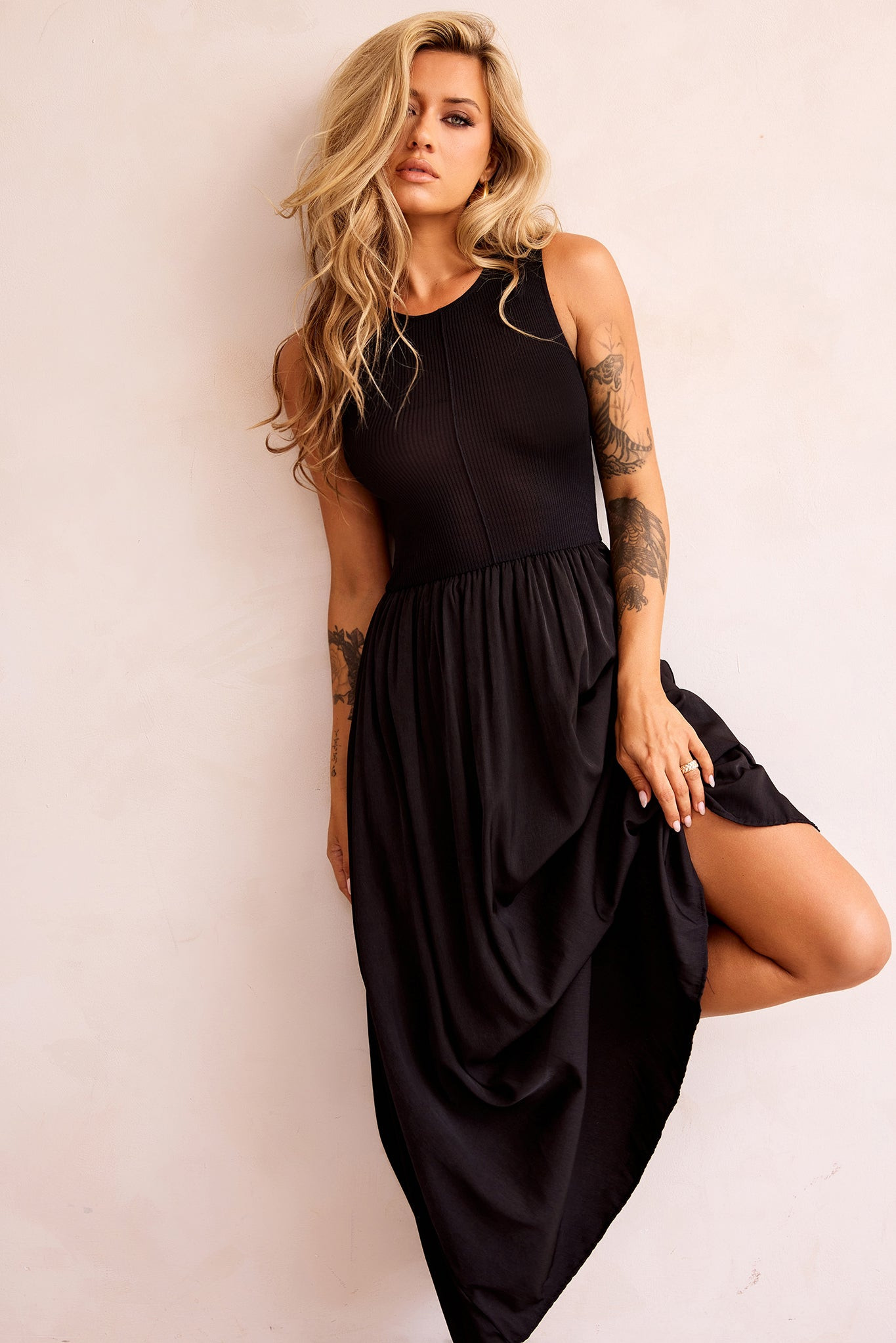 Just Looking Maxi Dress - Black | Sage and Paige AUS.