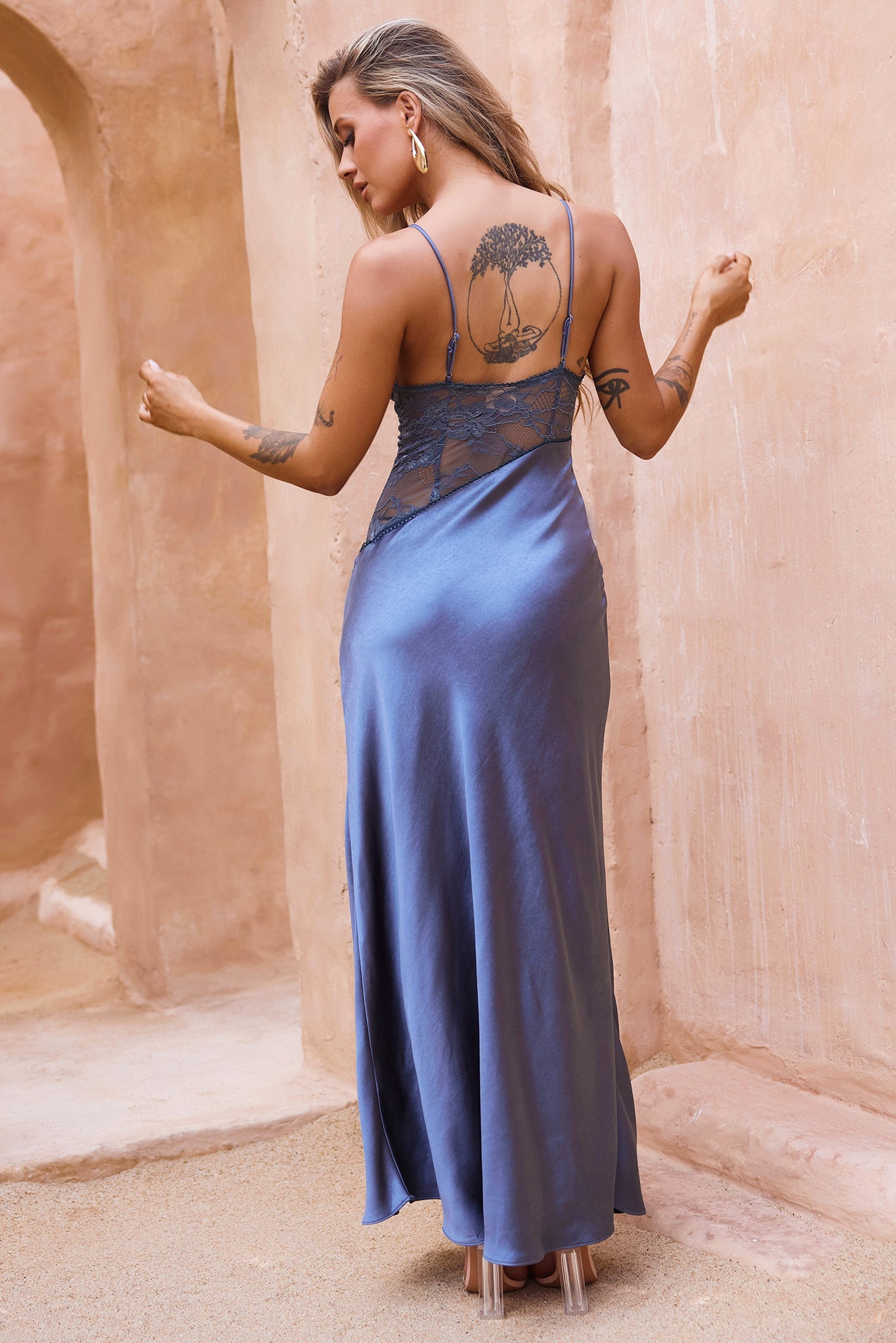 Farrier Maxi Dress - Midnight Blue | Sage and Paige AUS.