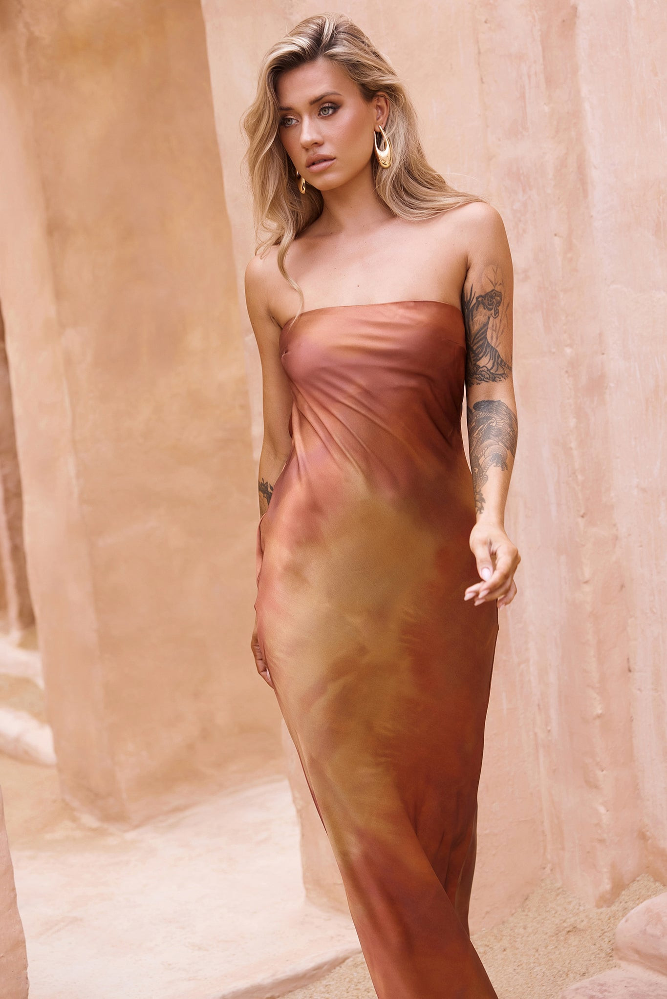 Eye Candy Maxi Dress - Copper | Sage and Paige AUS.