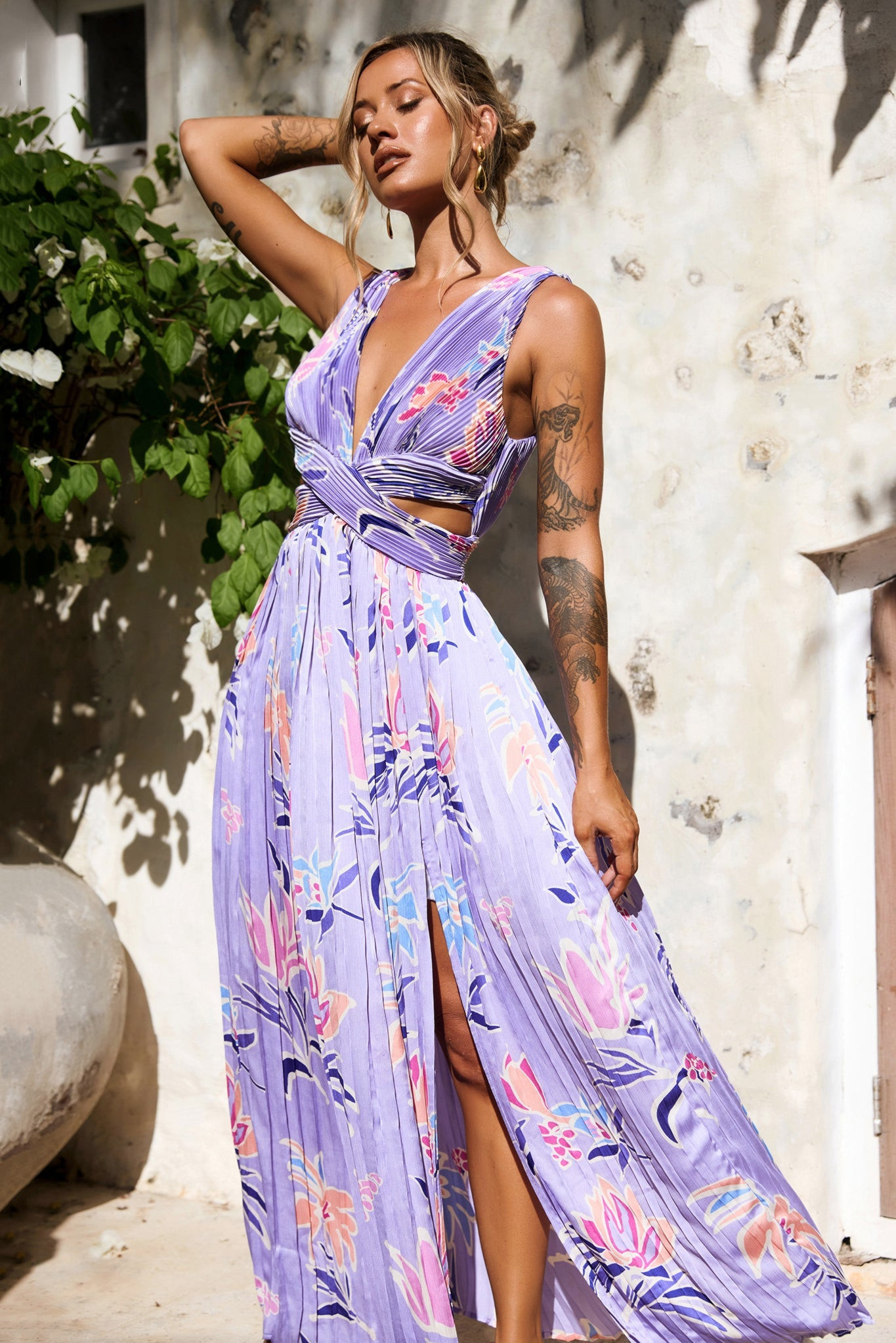 Just Like Paradise Maxi Dress - Lilac | Sage and Paige AUS.