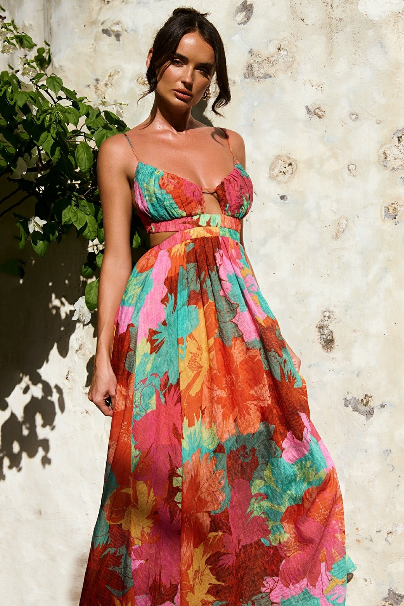 Taking It Maxi Dress - Orange Multi | Sage and Paige AUS.