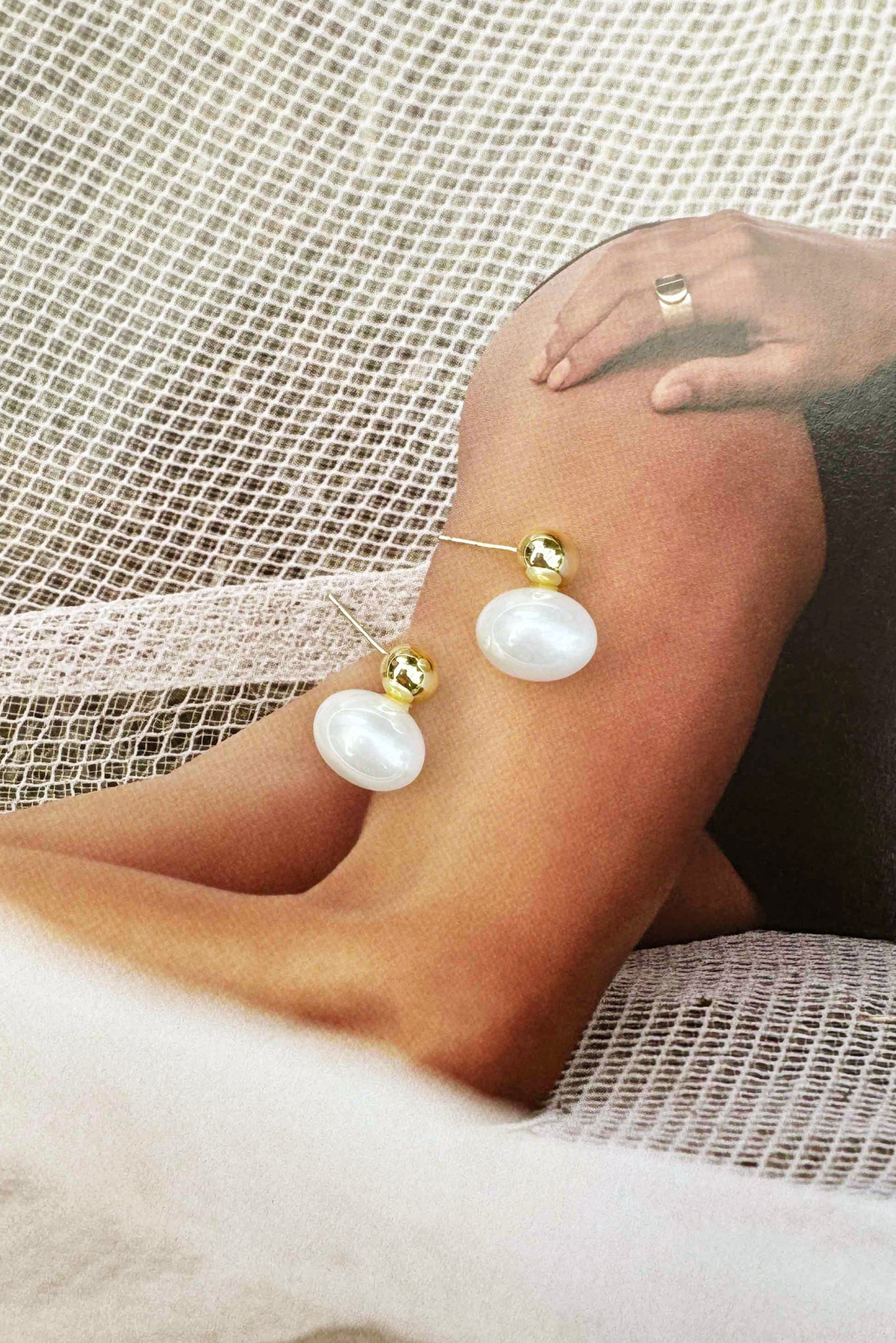 Dare To Dream Earrings - White | Sage and Paige AUS.