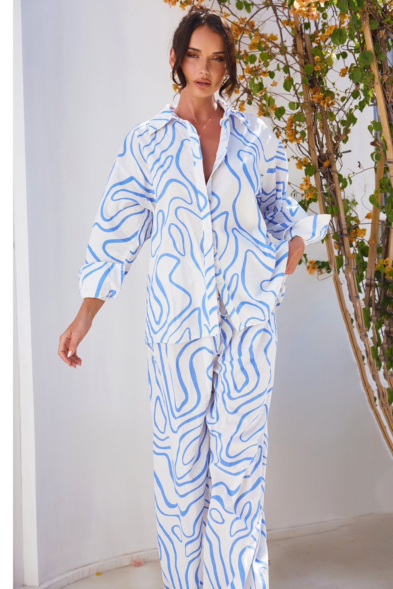 Sunlights In Capri Pants - Blue | Sage and Paige AUS.