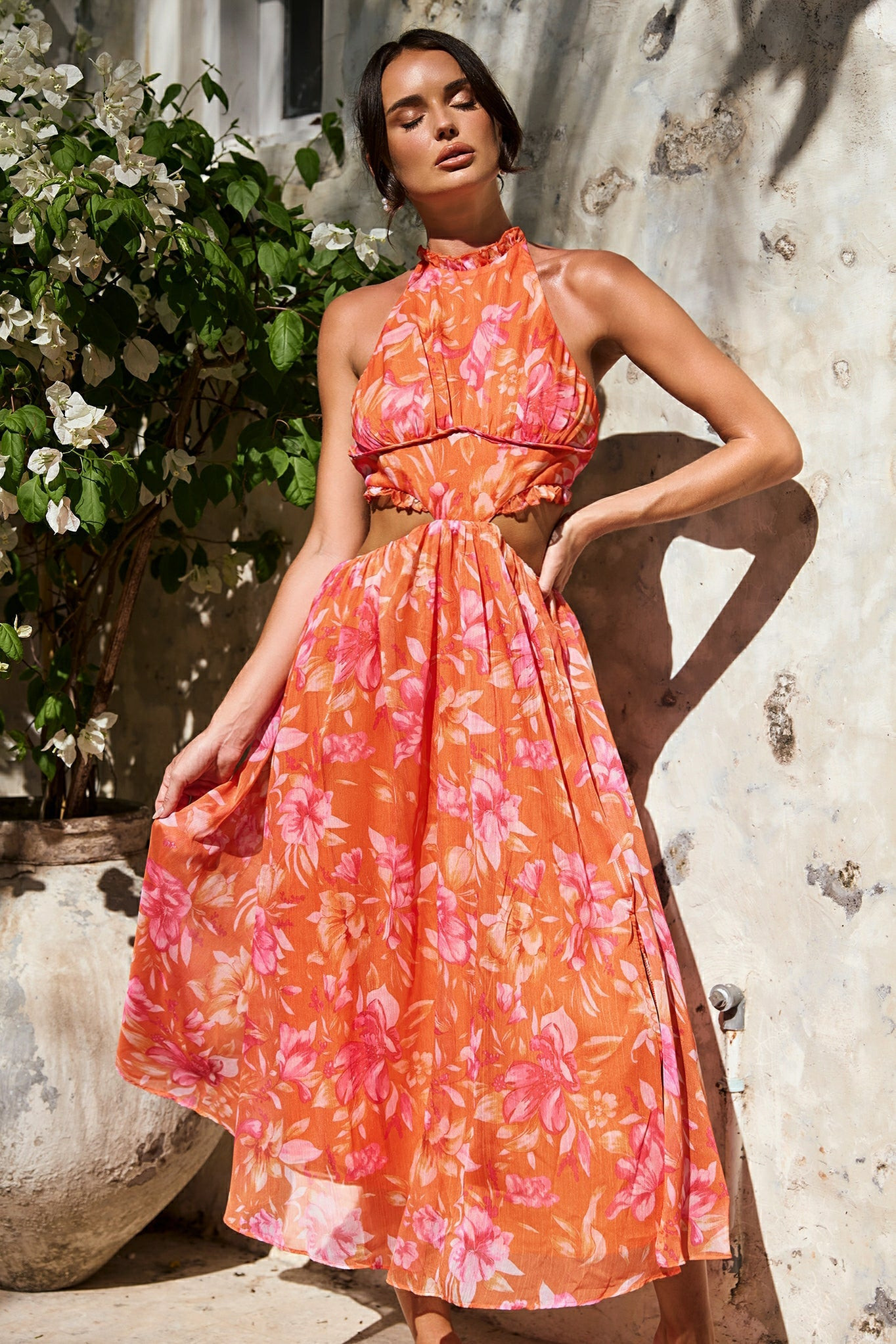 Emery Maxi Dress - Orange | Sage and Paige AUS.