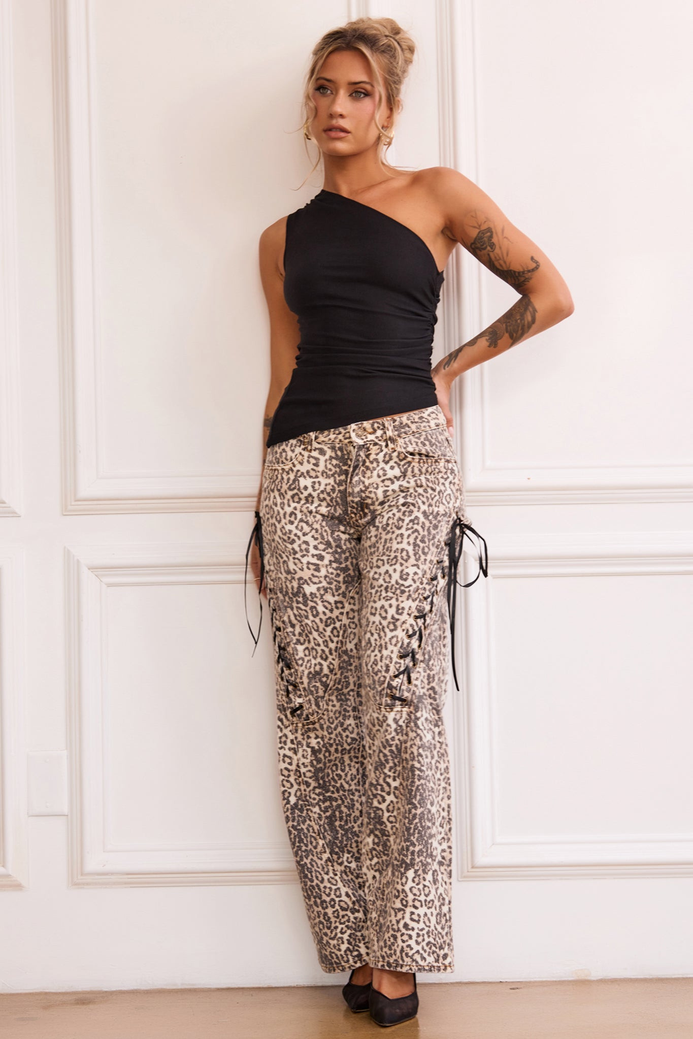 All Out Jeans - Leopard | Sage and Paige AUS.