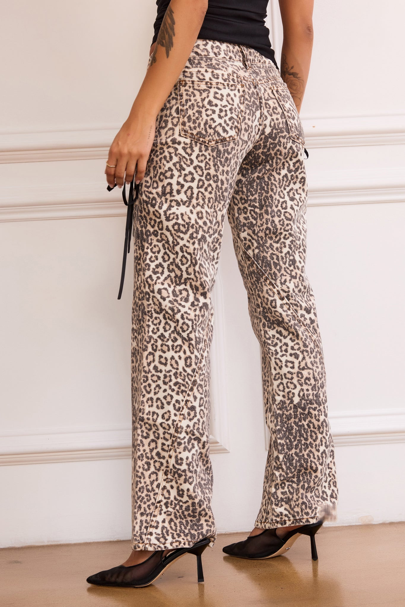 All Out Jeans - Leopard | Sage and Paige AUS.