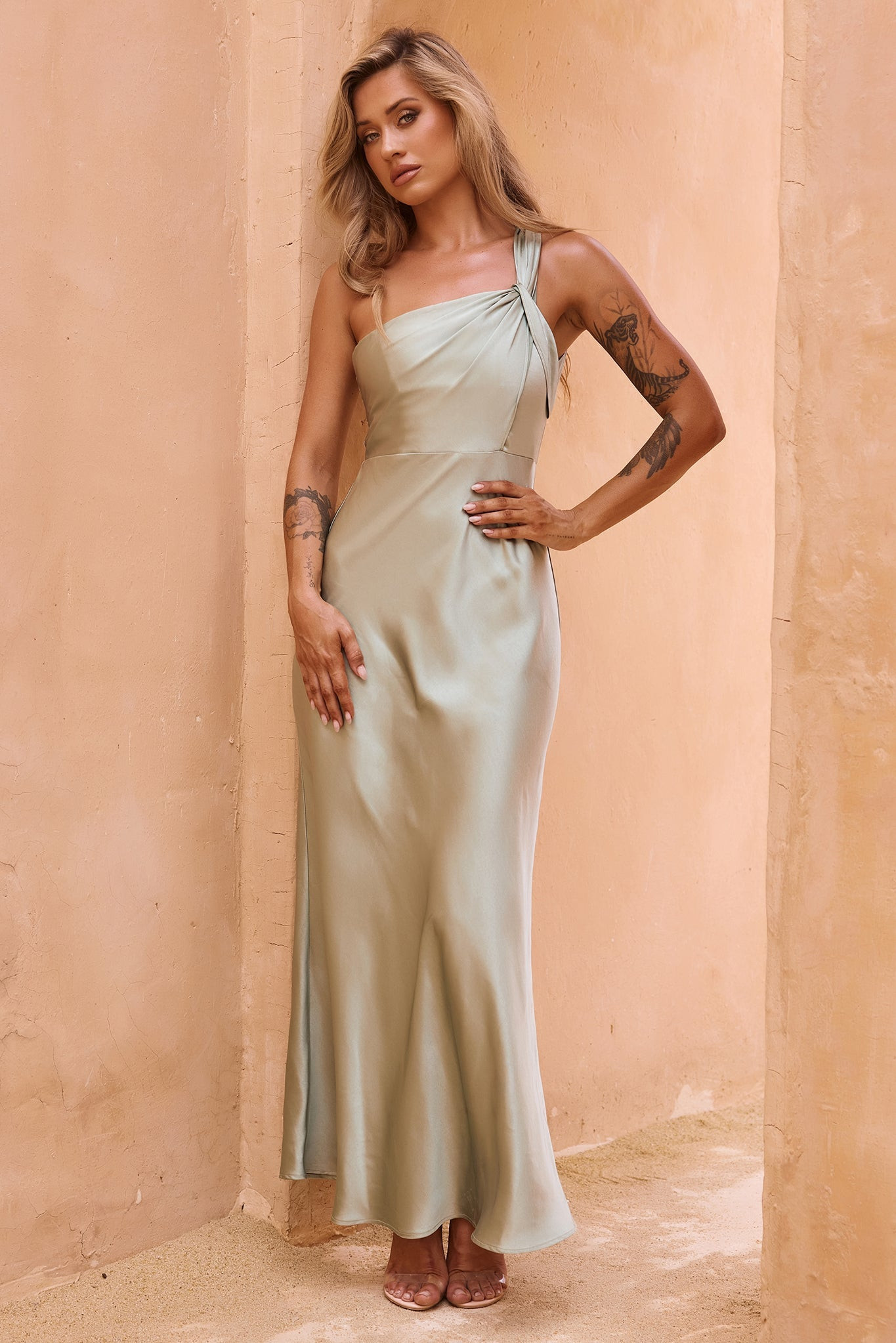 Serene Sway Maxi Dress - Sage | Sage and Paige AUS.
