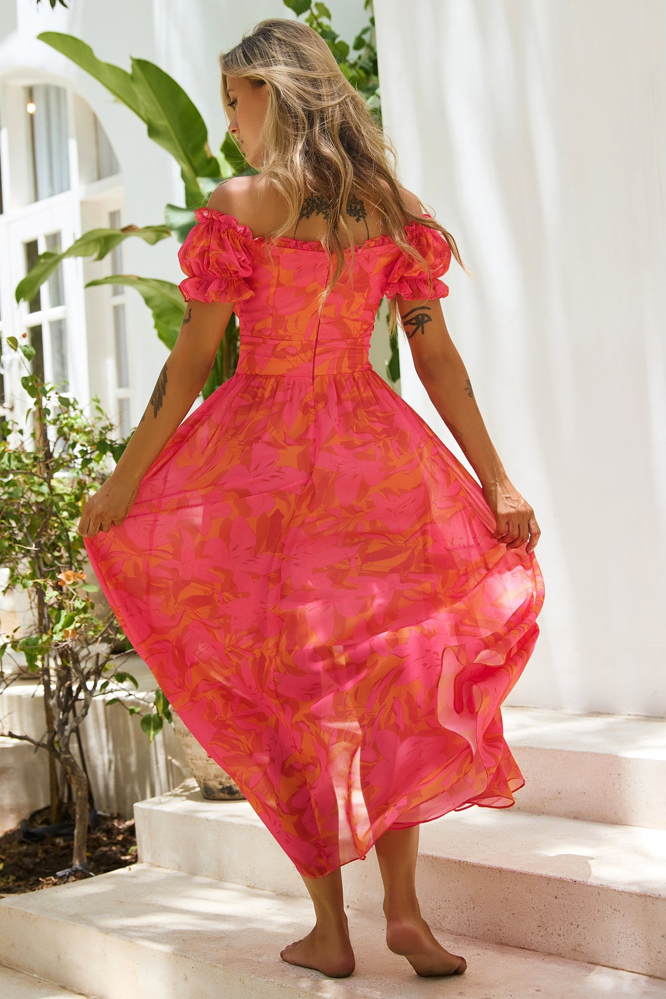 Sunset Serenade Maxi Dress - Pink Multi | Sage and Paige AUS.