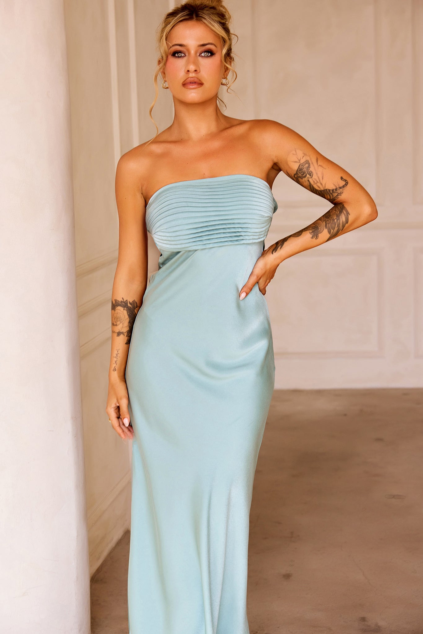 Blake Midi Dress - Sage | Sage and Paige AUS.