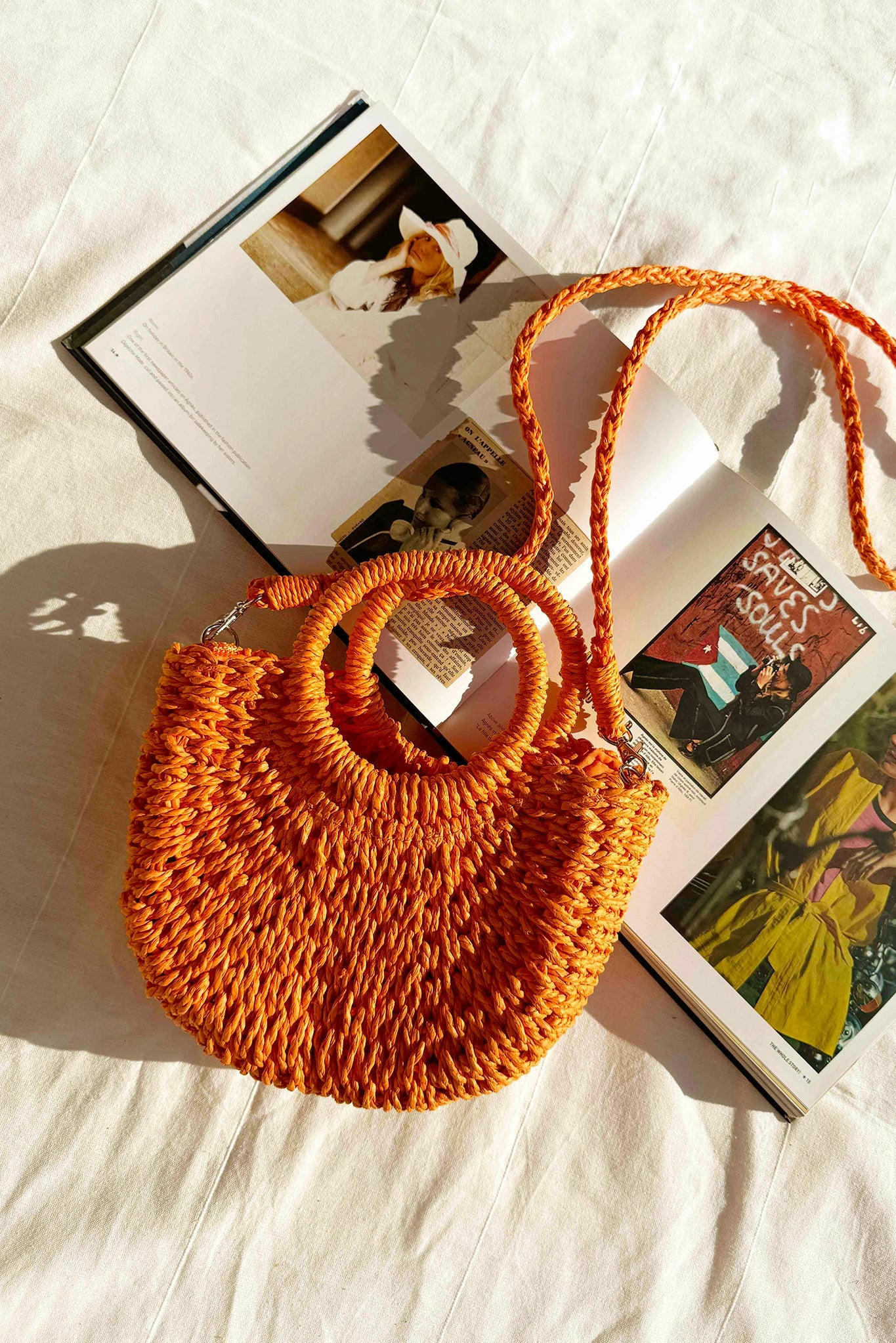 Crochet Club Bag - Orange | Sage and Paige AUS.