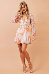 Vierra Mini Dress - Orange | Sage and Paige AUS. Vierra Mini Dress - Orange | Sage and Paige AUS.