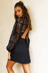 Take Me To The Tropics Dress - Navy | Sage and Paige AUS.