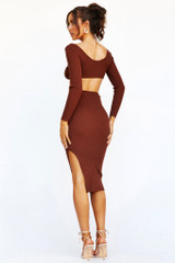 Going Places Midi Dress - Chocolate | Sage and Paige AUS.