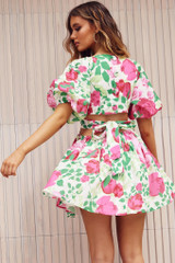 Secret Garden Mini Dress - White | Sage and Paige AUS.