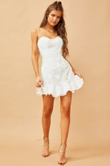 Remi Lace Mini Dress - White | Sage and Paige AUS.
