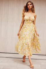 Belief Midi Dress - Yellow Belief Midi Dress - Yellow