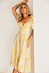 Spellbound Midi Dress - Yellow | Sage and Paige AUS. Spellbound Midi Dress - Yellow | Sage and Paige AUS.