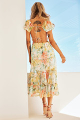 Close To Me Midi Dress - Yellow | Sage and Paige AUS.