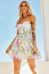 Posy Mini Dress - White | Sage and Paige AUS.
