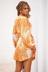Intentions Mini Dress - Orange | Sage and Paige AUS.