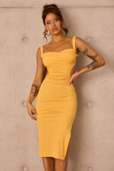 Loveship Midi Dress - Mustard
