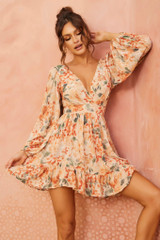 Hold You Up Mini Dress - Nude Multi | Sage and Paige AUS.